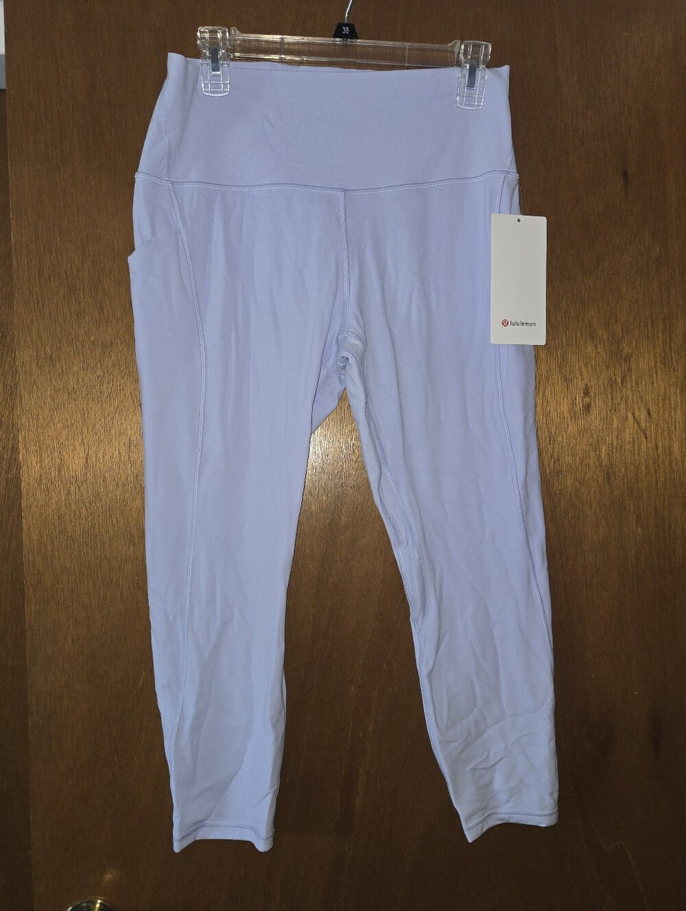 NWT lululemon Align HR Crop Leggings 23" With Pockets Size 12 Light Blue